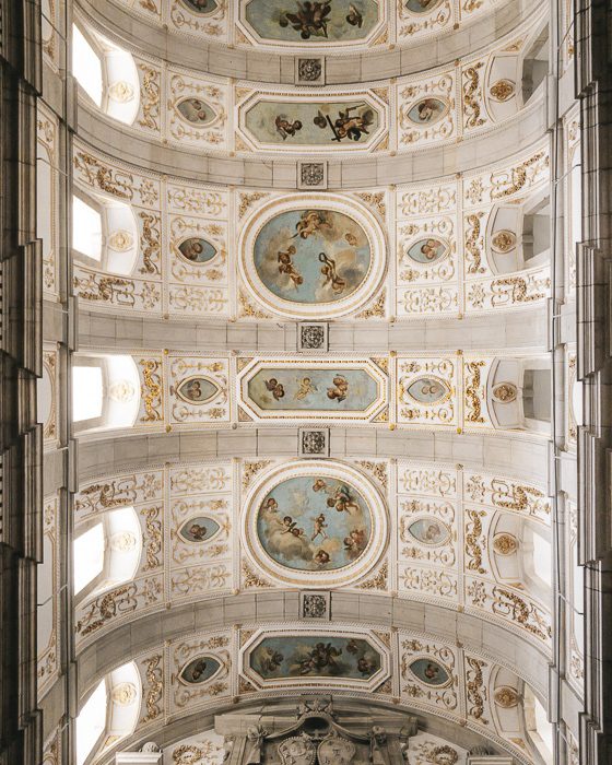 Porto weekend itinerary ceiling inside Igreja de Sao Francisco by Dancing the Earth