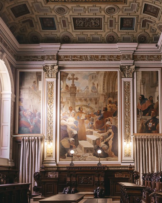 Painting in Palacio da Bolsa by Dancing the Earth