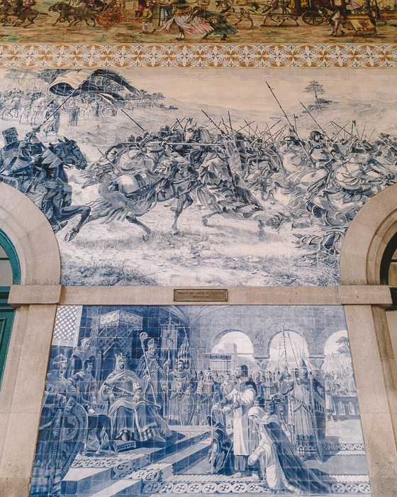 Tiles details in Sao Bento station by Dancing the Earth