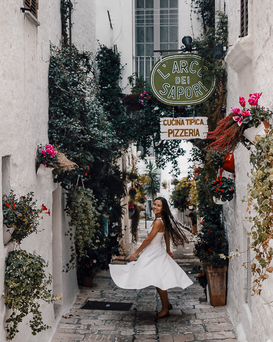 A cute street in Ostuni