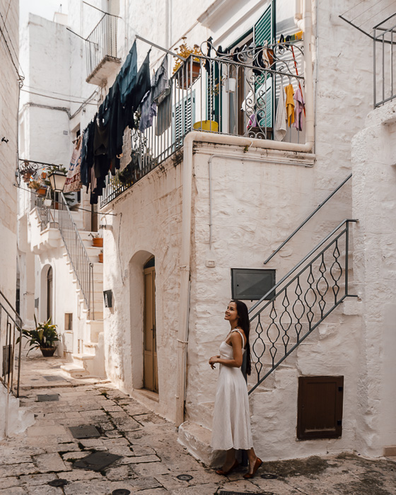 Clothes drying in Cisternino, Puglia travel guide by Dancing the Earth