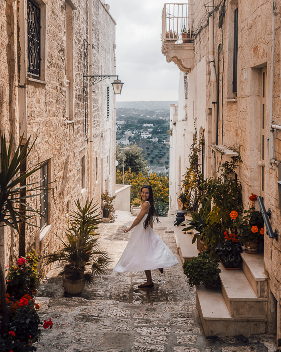 View over Valle d'Itria from Cisternino, Puglia travel guide by Dancing the Earth