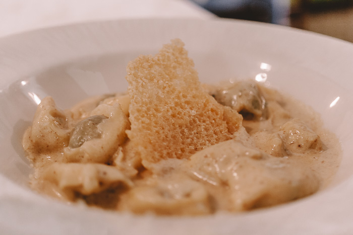 Pasta dish at Trattoria Osvaldo, Boccadasse