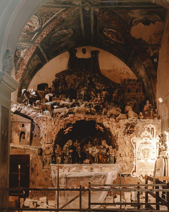 Nativity scene in the cathedral of Matera