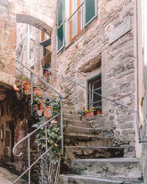 Staircases in Corniglia, Liguria and Cinque Terre travel guide by Dancing the Earth