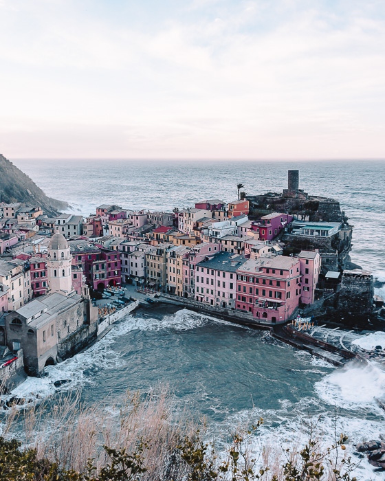 sunrise in Vernazza, Liguria and Cinque Terre travel guide by Dancing the Earth