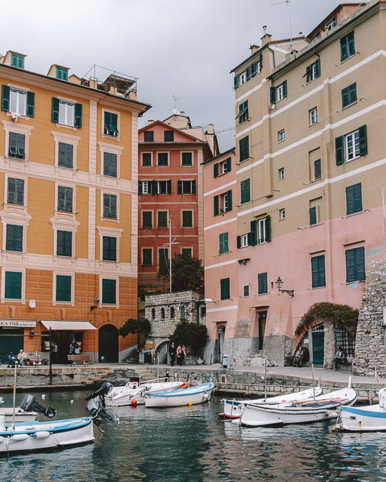 Sailing boats in Camogli