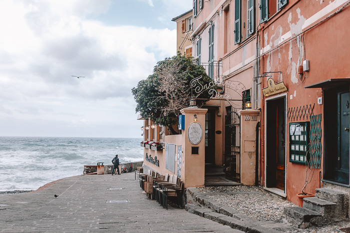 A restaurant in Boccadasse