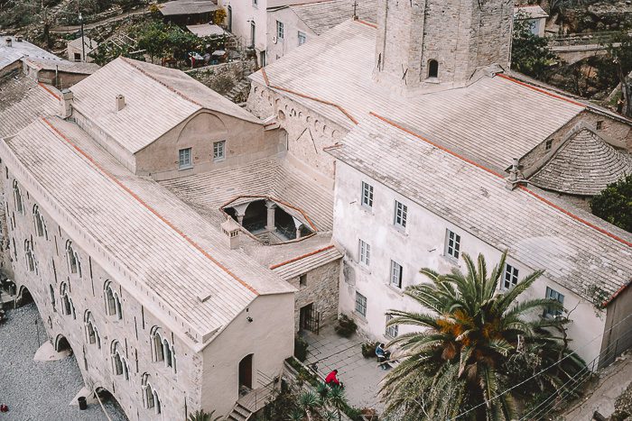 Cloister of the abbey in San Fruttuoso