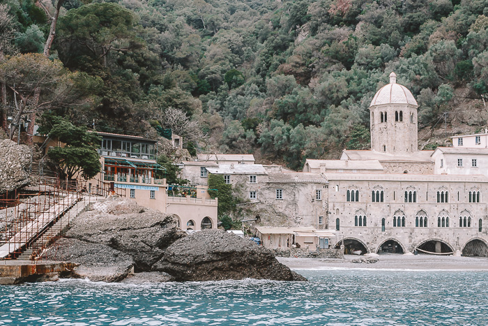 San Fruttuoso from the boat, Liguria and Cinque Terre travel guide by Dancing the Earth