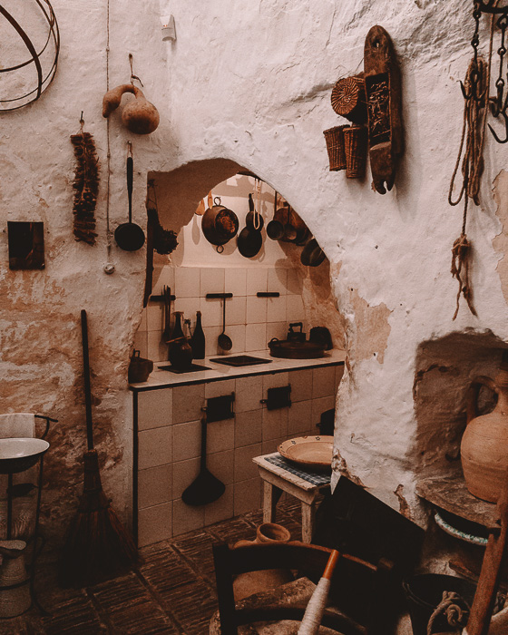Casa grotta, kitchen area, Matera