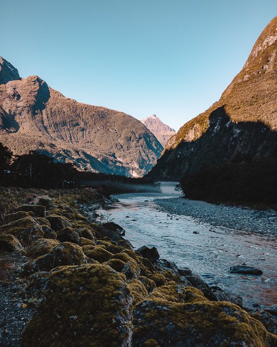 Milford Sound river, Dancing the Earth