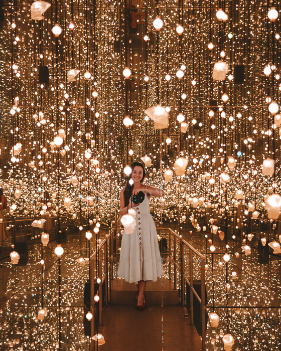 Infinity room golden in Steampunk HQ, Oamaru, Dancing the Earth