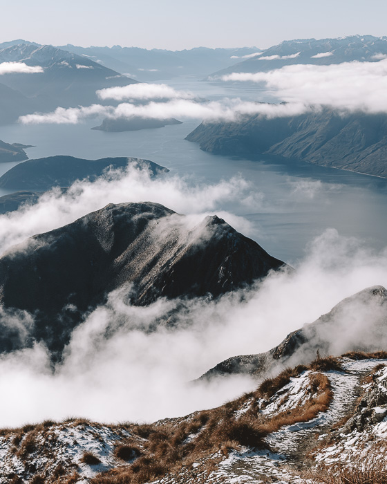 View on lake Wanaka from Roys Peak summit, Dancing the Earth