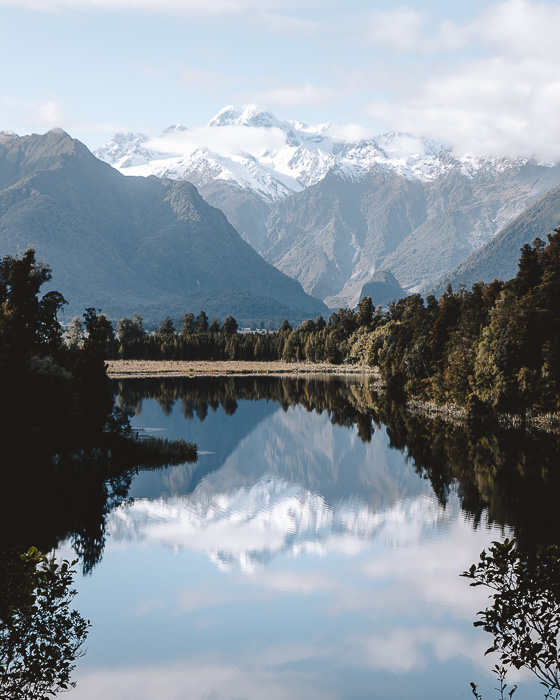 Lake Matheson and Mt Cook, Dancing the Earth
