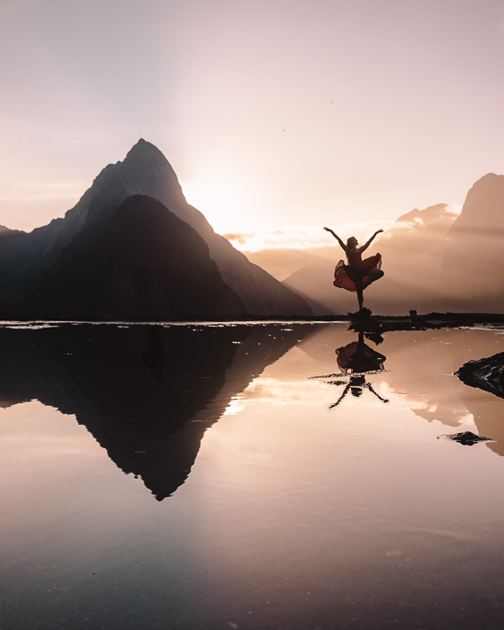 Milford Sound and Mitre Peak, South Island, Dancing the Earth