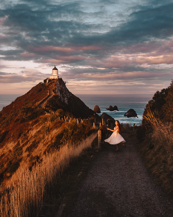 Nugget Point Lighthouse, Dancing the Earth