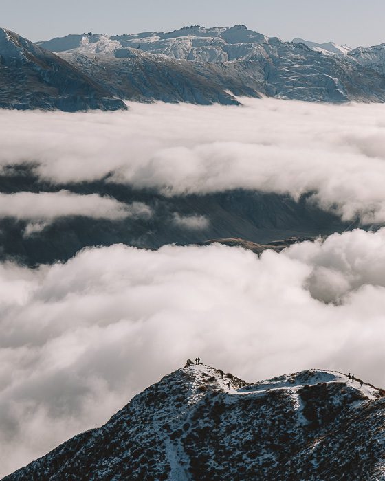 Above the clouds at Roys Peak summit, Dancing the Earth