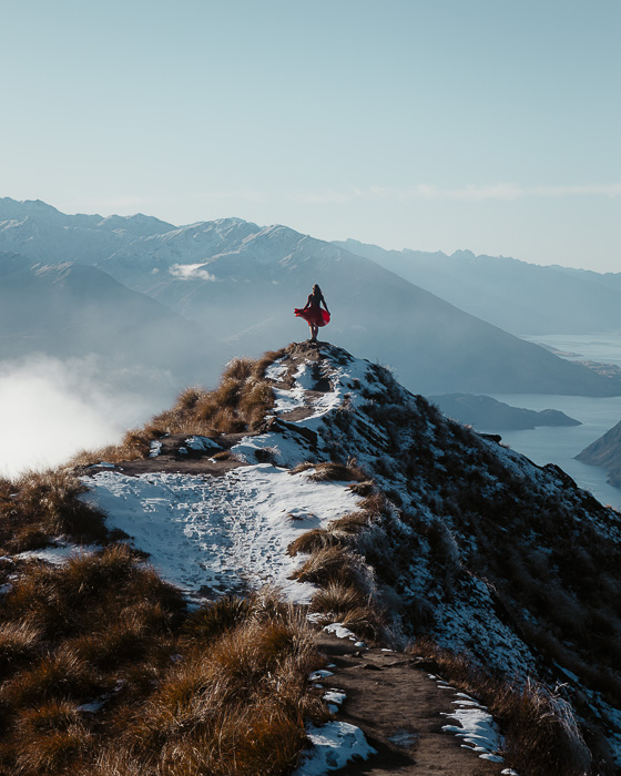 Closer look at the viewpoint in Roys Peak, Dancing the Earth