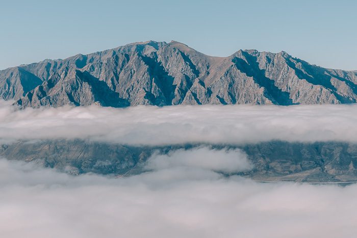 Clouds lifting and mountains, Dancing the Earth