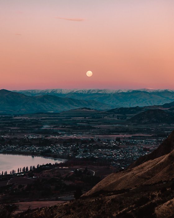 Full moon over Wanaka, Dancing the Earth