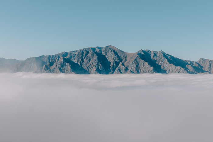 Mountains range above the clouds, Dancing the Earth