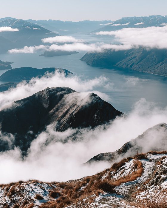 Roys Peak summit, Dancing the Earth