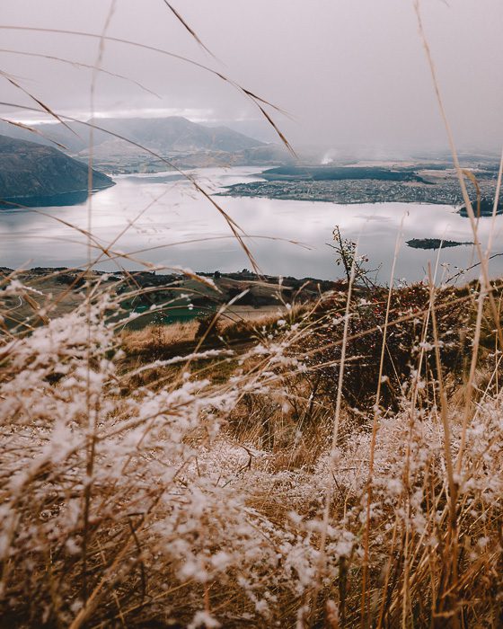 Snow and lake Wanaka, Dancing the Earth
