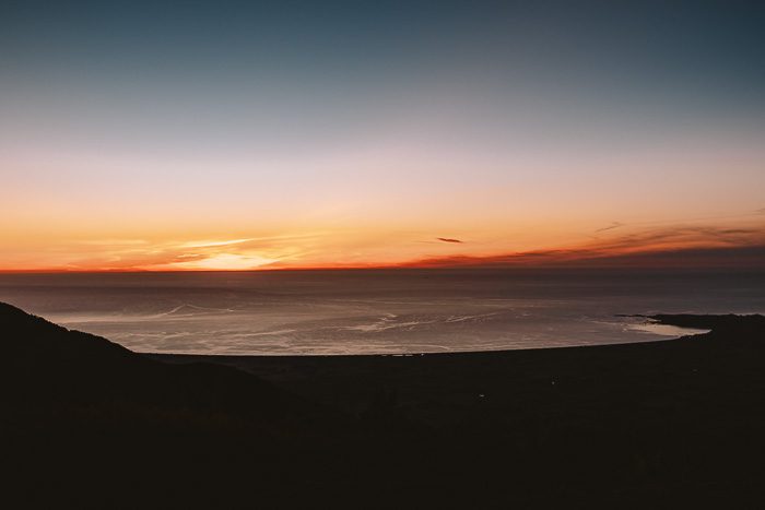 Sunrise from Mt Fyffe hut, Dancing the Earth