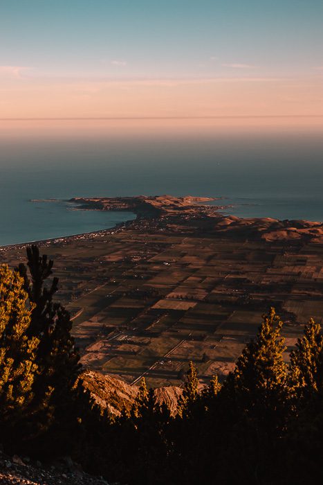 Sunset on Kaikoura peninsula, Dancing the Earth