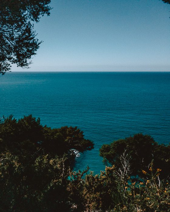 Turquoise water and blue sky, Dancing the Earth