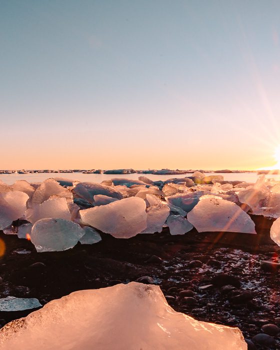 Diamond Beach at sunrise, Dancing the Earth