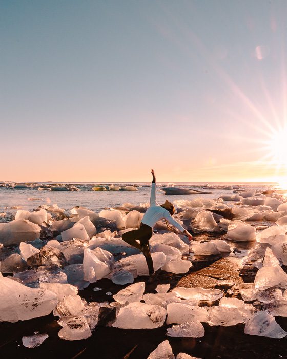 South Iceland, Diamond Beach, Dancing the Earth