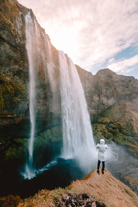 South Iceland, Seljalandsfoss viewpoint, Dancing the Earth