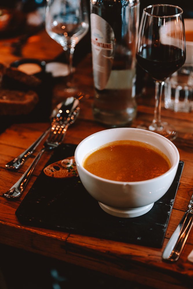 Pumpkin soup at In De Waag restaurant, by Dancing The Earth