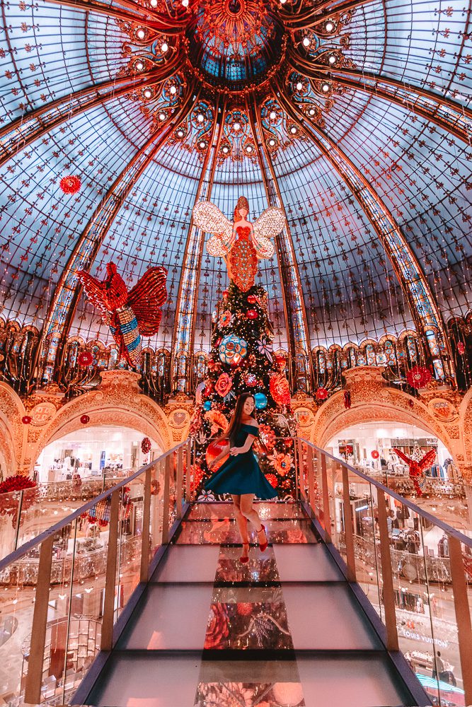 Galeries Lafayette Christmas tree 2019, Dancing the Earth