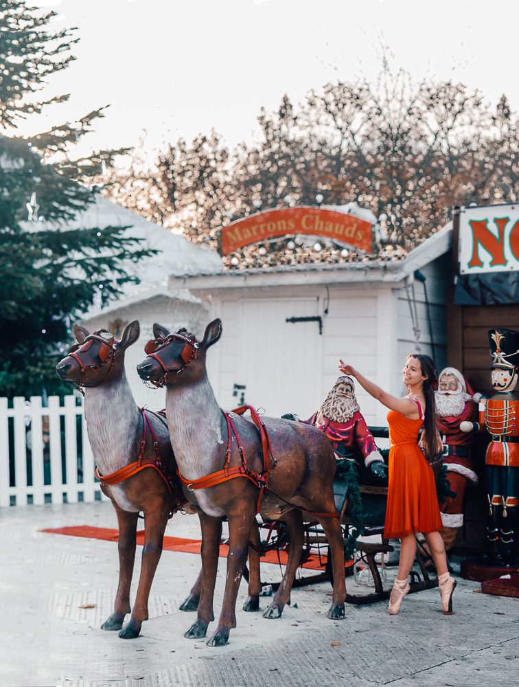 Santa Sleigh at the Christmas Market of Tuileries Garden, Dancing the Earth
