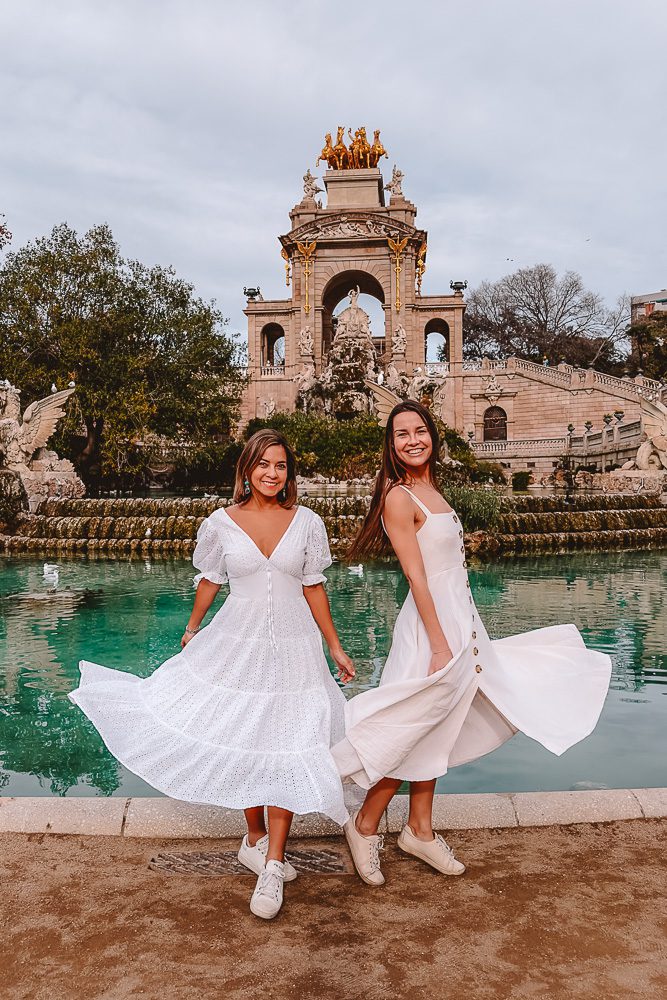 Twinning with @dwanderess in Parc de la Ciutadella, Barcelona, Dancing the Earth