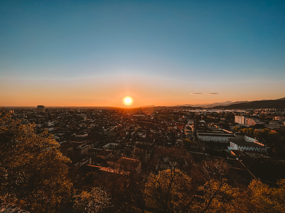 Sunset from the Castle of Brescia, Dancing the Earth