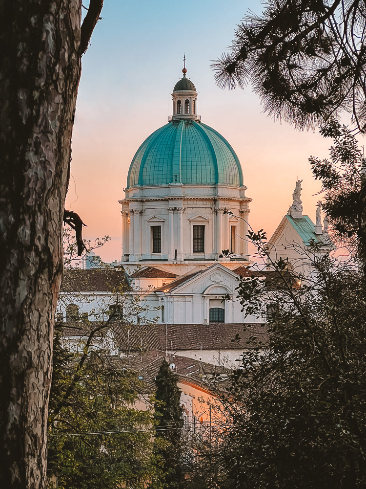 View over the cupola of Duomo Nuovo from the path to the Castello of Brescia, Dancing the Earth