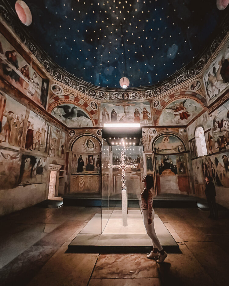 Standing in the oratory, Santa Giulia Museum, Dancing The Earth