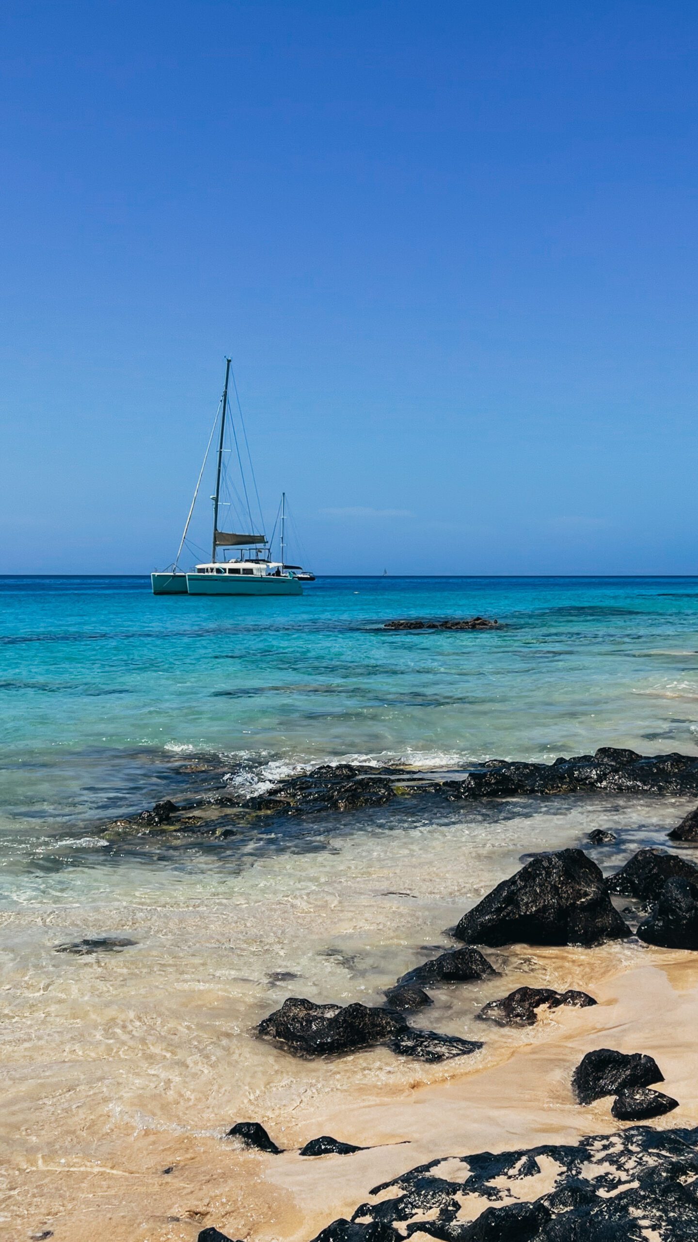 Mojo Jable beach and boat, by Dancing the Earth