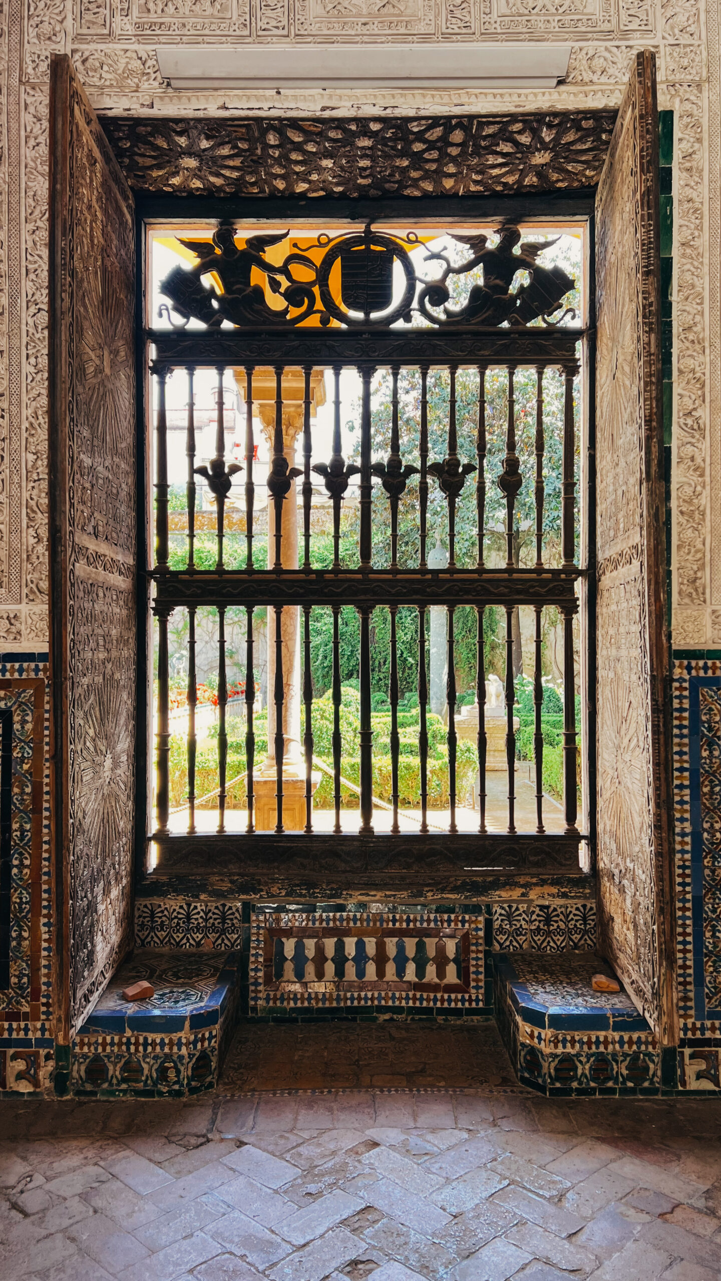 Seville, Casa de Pilatos window, by Dancing the Earth