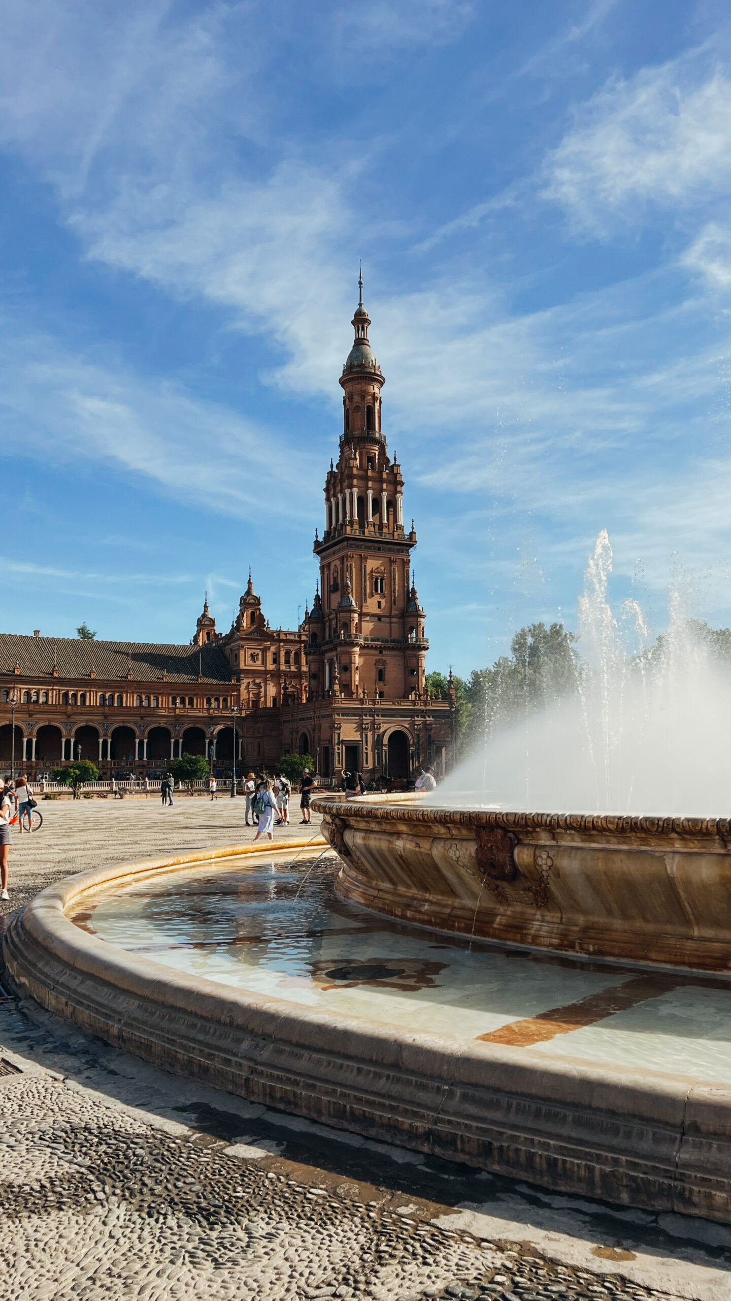 Seville weekend itinerary, Fountain on Plaza de Espana, by Dancing the Earth