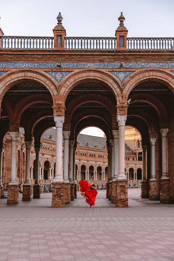 Seville weekend itinerary, Plaza de Sevilla, by Dancing The Earth