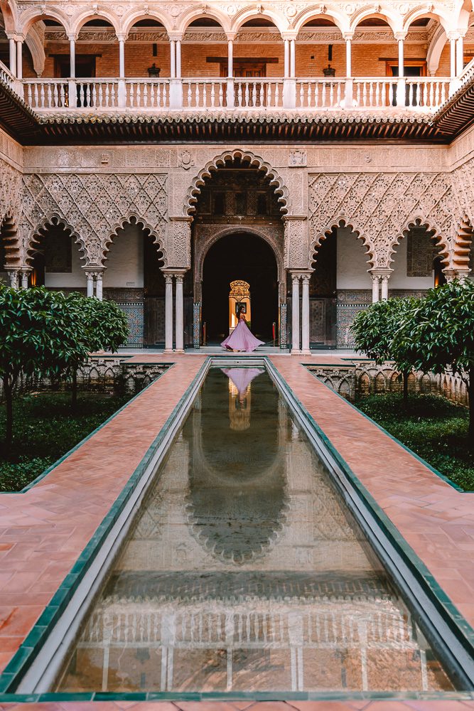Seville weekend itinerary, Real Alcazar Patio de las Doncellas, by Dancing The Earth