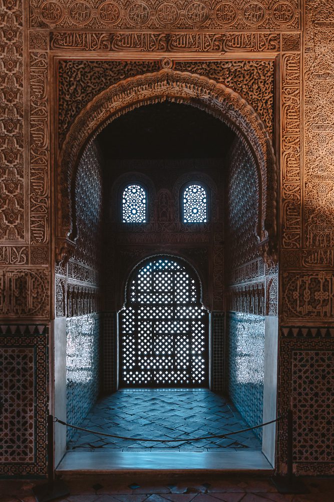 Alhambra carved window details, by Dancing the Earth