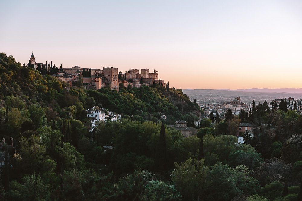 Granada weekend itinerary, Alhambra from la Chumbera by Dancing the Earth