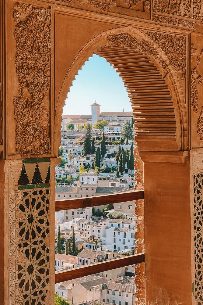Granada weekend itinerary, Alhambra window details by Dancing the Earth