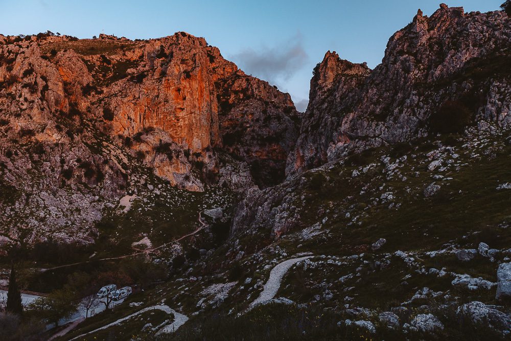 Zuheros, Sendero Canon del rio Bailon sunset, by Dancing the Earth